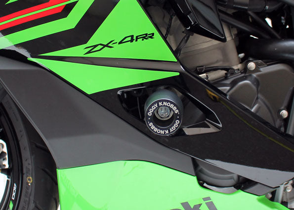 OGGY KNOBBS ZX-4R & ZX-4RR 24-25 (Black Knobbs) - OK666