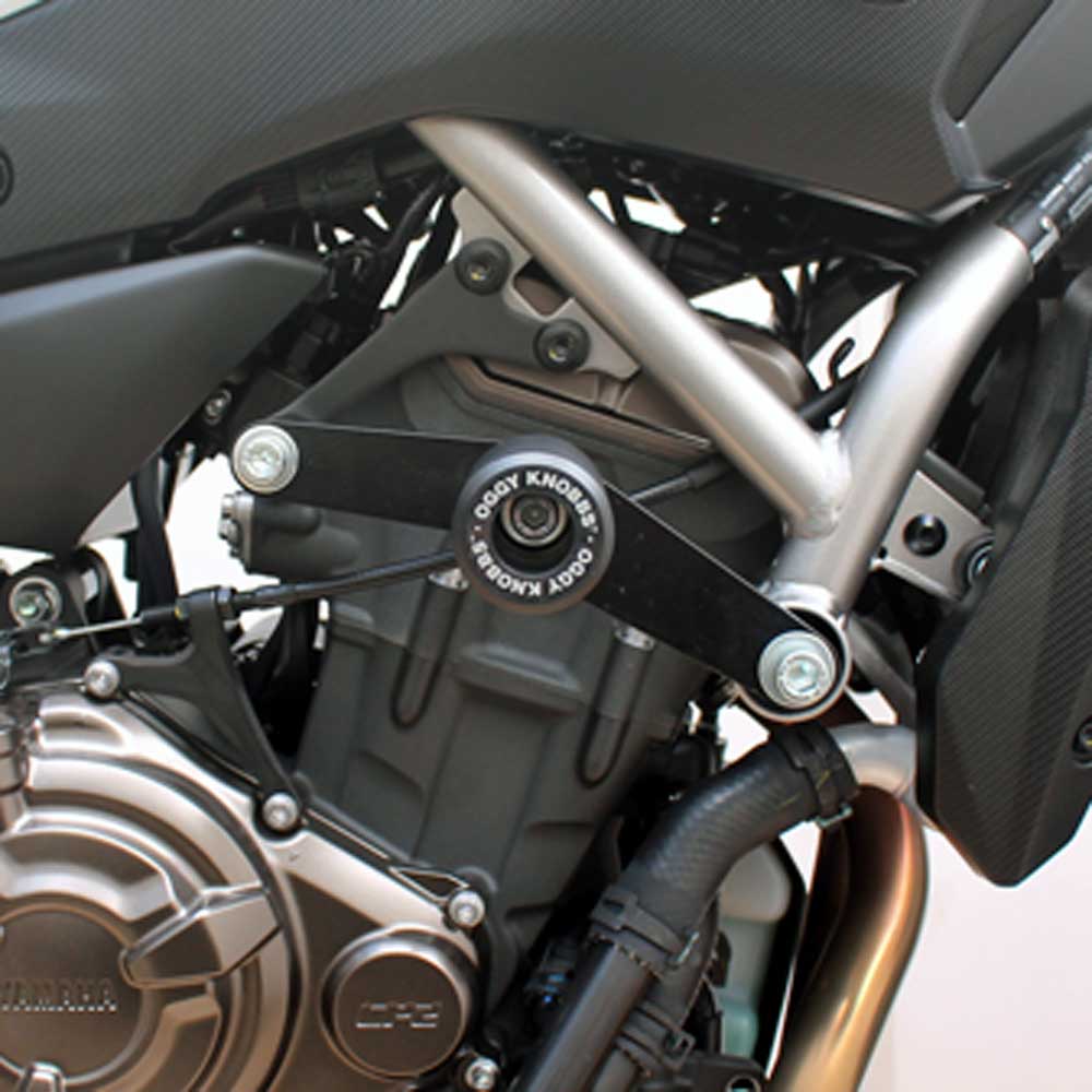 OGGY KNOBBS MT-07, TRACER 7 & 700, XSR 700 14-25 (Black Knobbs; Steel Brackets) - OK834ST