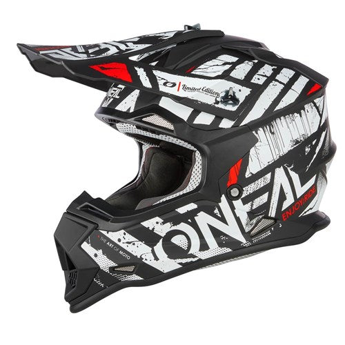 ONEAL 24 2SRS HELMET GLITCH V.23 - BLACK/WHITE