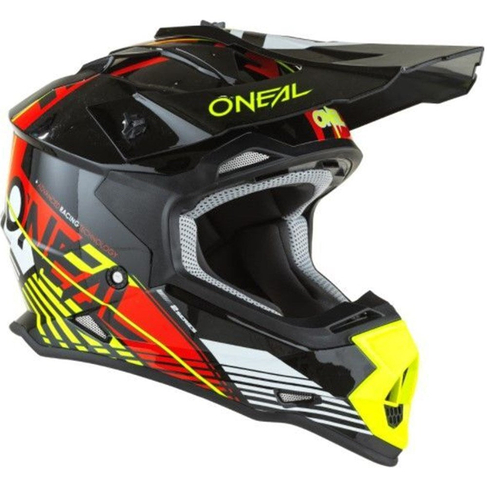 ONEAL 2SRS YOUTH HELM RUSH V.22 - RED/N-YEL (MD) [ONC01] #