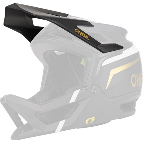 ONEAL 22 VISOR TRANSITION HELMET FLASH BLK/WHT/GLD (L-XXL)