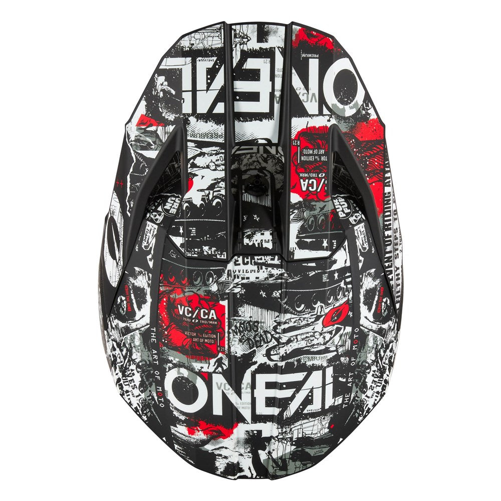 ONEAL 3SRS HELM ATTACK - MATTE BLK/WHT (XS) #
