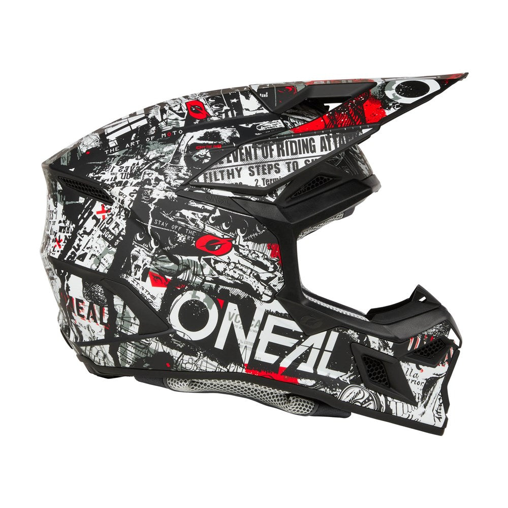 ONEAL 3SRS HELM ATTACK - MATTE BLK/WHT (XL) #