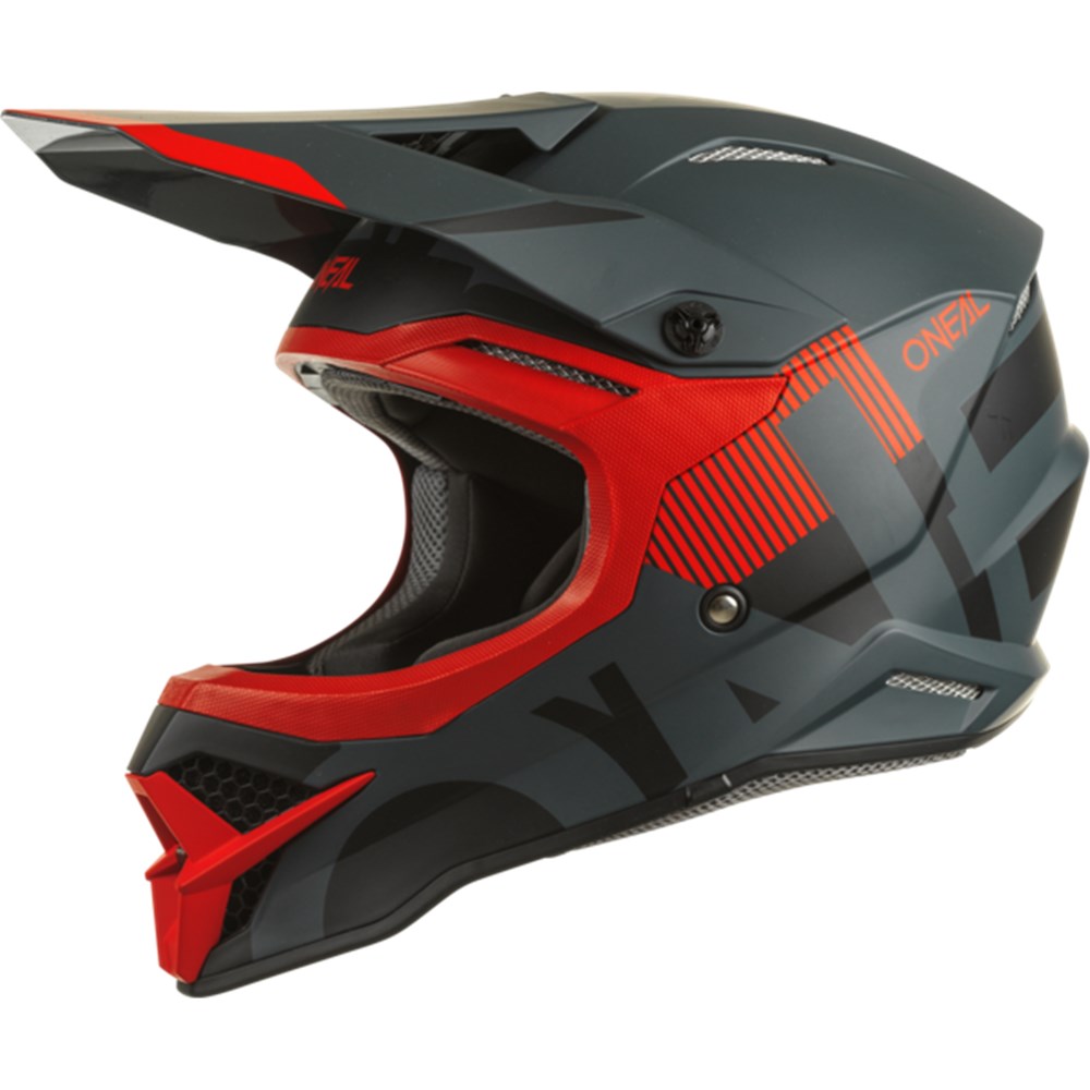 #ONEAL 3SRS HELMET VERTICAL V.22 - BLACK/RED [ONC01]