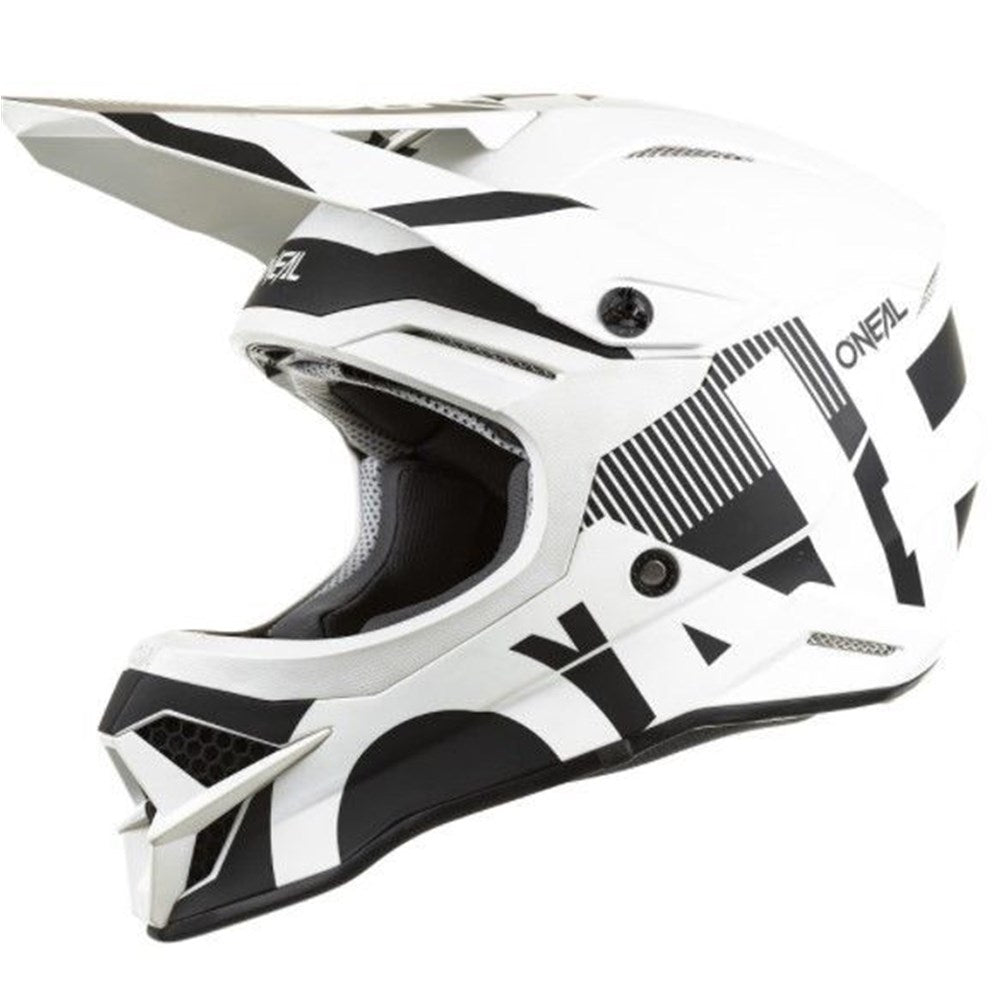 #ONEAL 3SRS HELMET VERTICAL V.22 - BLACK/WHITE [ONC01]