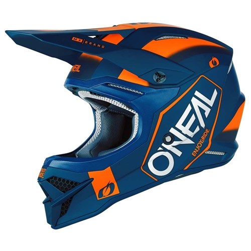 ONEAL 3SRS HELMET HEXX V.23 - BLUE/ORANGE
