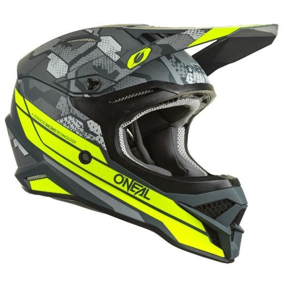 #ONEAL 3SRS HELMET CAMO V.22 - GREY/NEON YELLOW [ONC01]