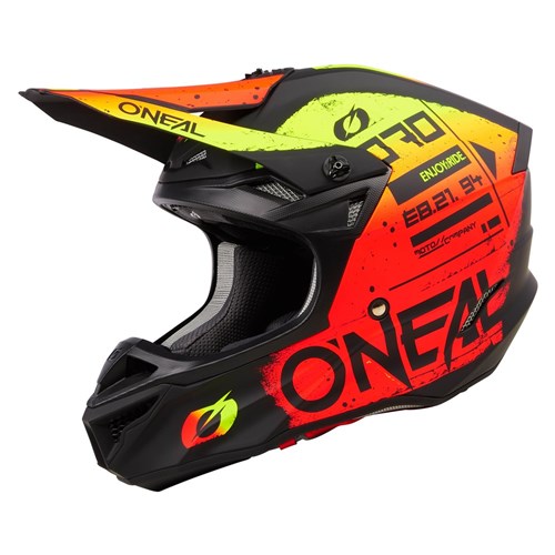 ONEAL 25 5SRS HELMET SCARZ V.25 - BLACK/RED/YELLOW
