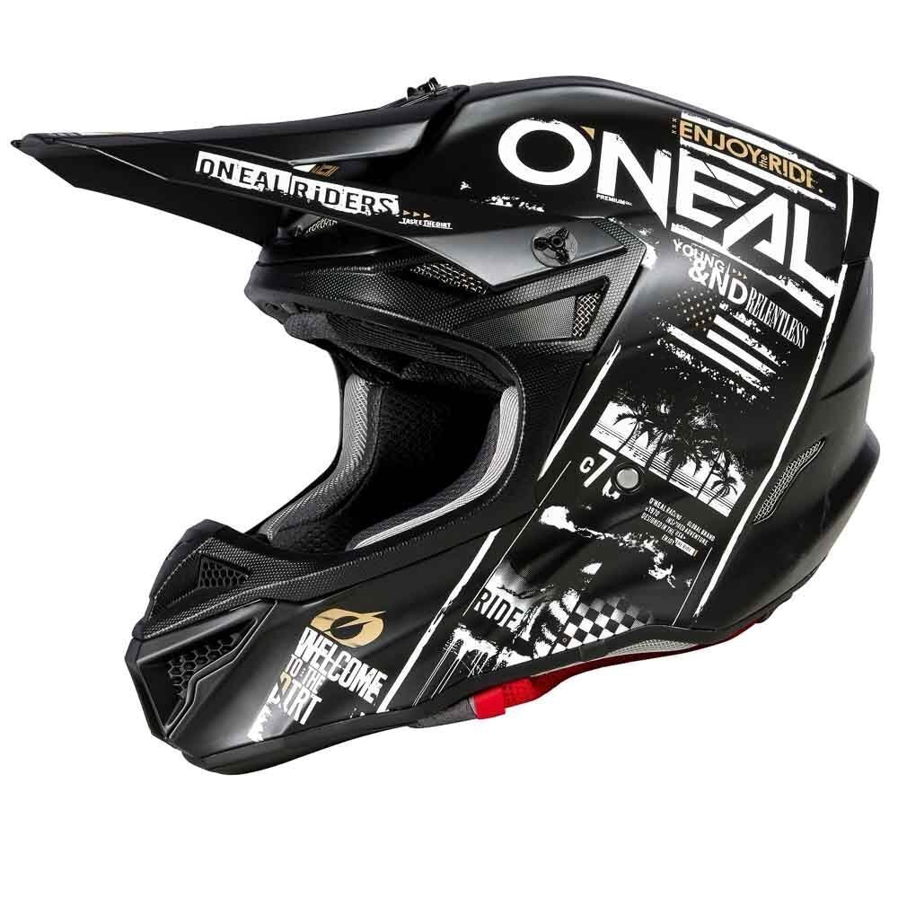 ONEAL 5SRS HELM ATTACK V.23 - BLK/WHT (LG) [ONC01] #