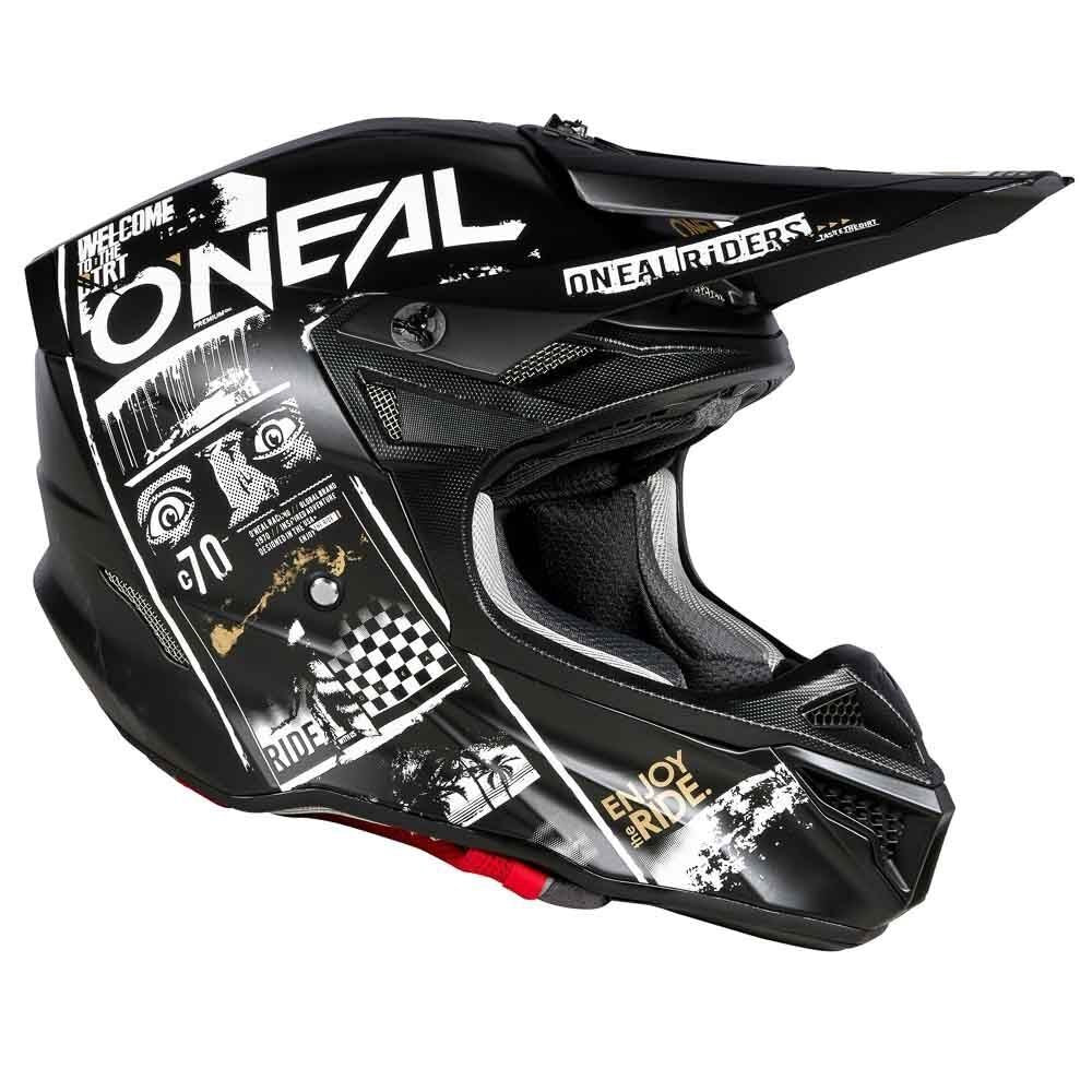 ONEAL 5SRS HELM ATTACK V.23 - BLK/WHT (LG) [ONC01] #