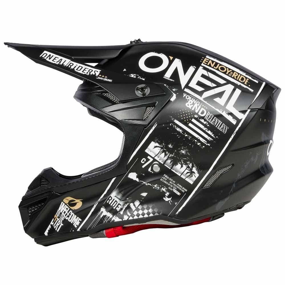 ONEAL 5SRS HELM ATTACK V.23 - BLK/WHT (LG) [ONC01] #