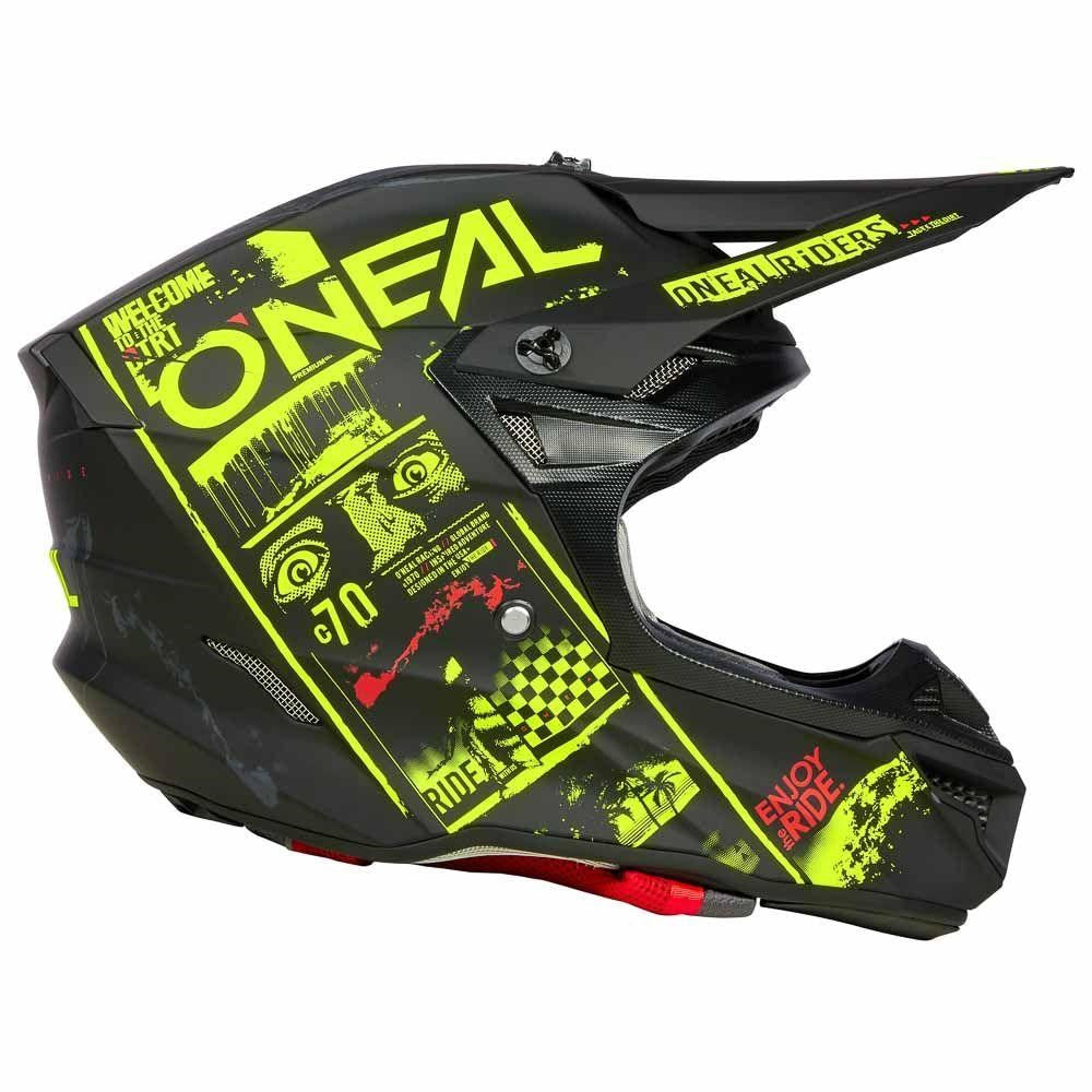 ONEAL 5SRS HELM ATTACK V.23 - BLK/N-YEL (LG) [ONC01] #