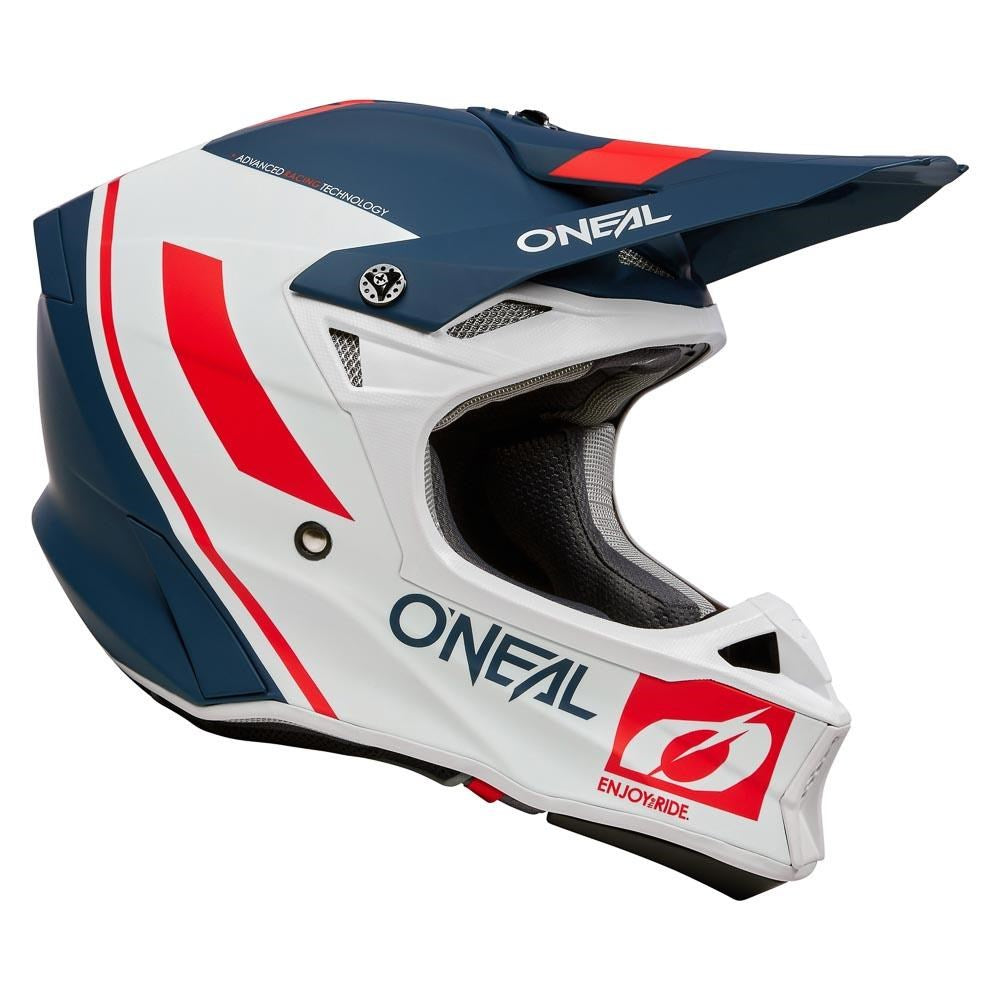 ONEAL 26 10SRS HELM FLOW - BLU/WHT/RED (MD)