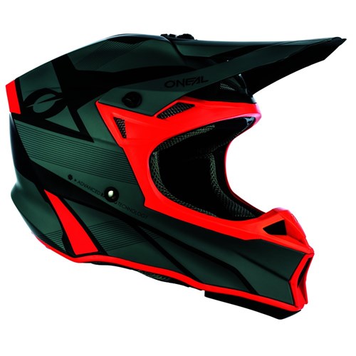ONEAL 10SRS HELMET COMPACT V.21 - GREY/RED MATTE