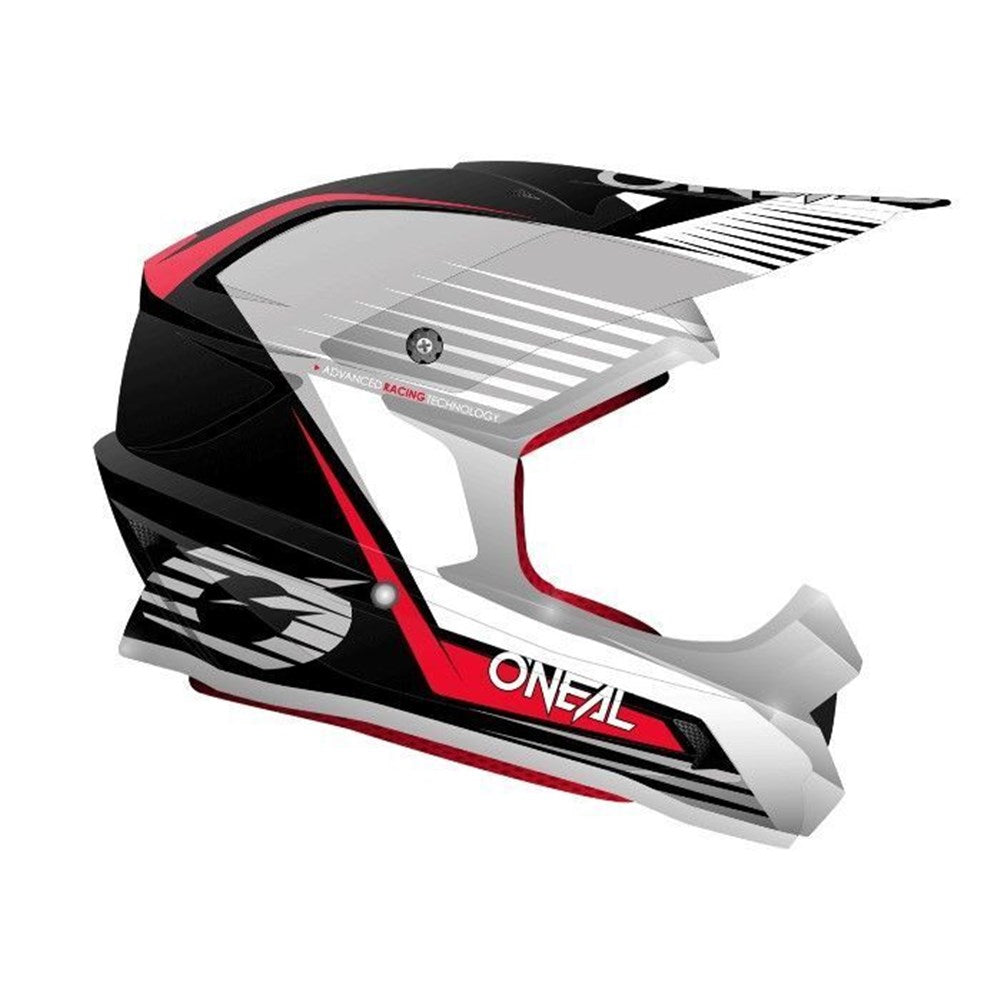 ONEAL 1SRS HELM STREAM V.21 - BLK/RED (2XL) [ONC01] #