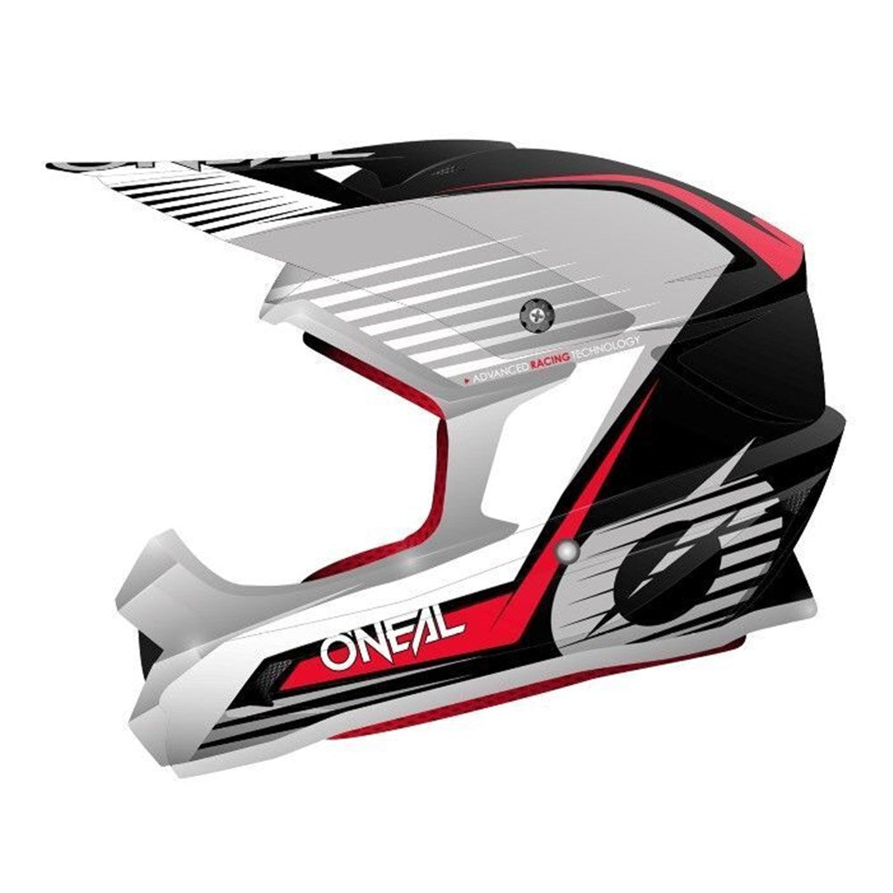 ONEAL 1SRS HELM STREAM V.21 - BLK/RED (2XL) [ONC01] #