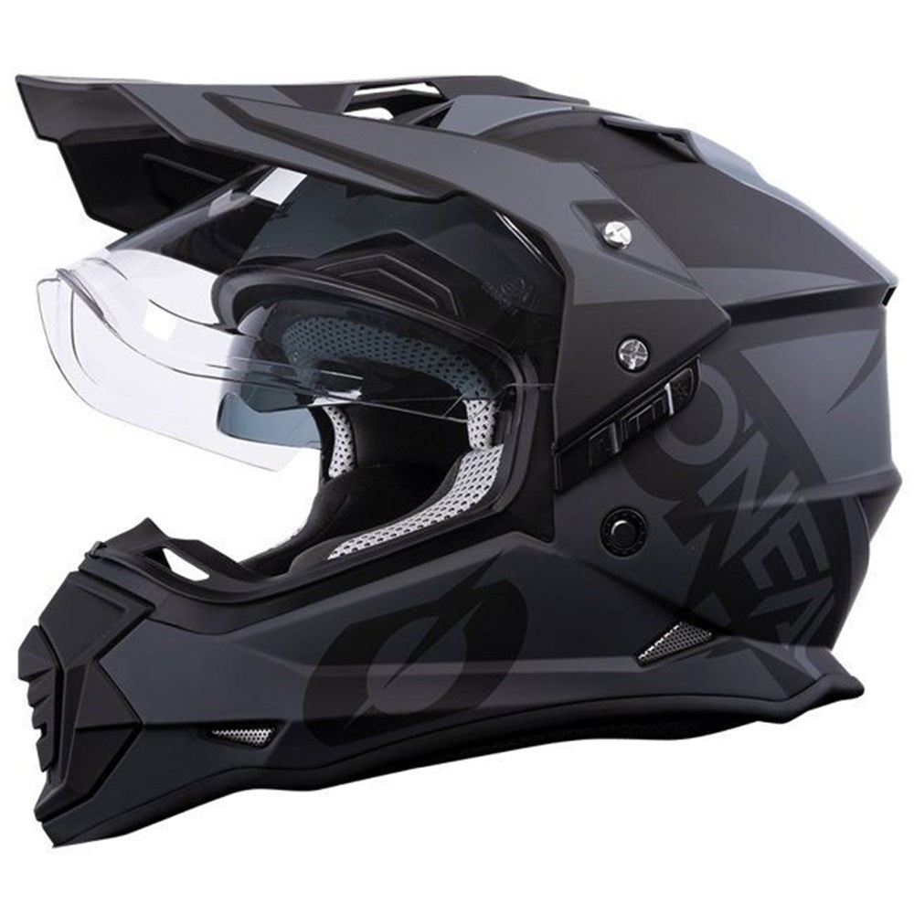 #ONEAL SIERRA HELMET R V.22 - MATTE BLACK/GREY [ONC01]