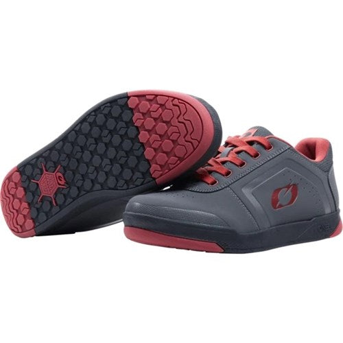ONEAL 22 PINNED FLAT SHOE GRY/RED 11 (45)