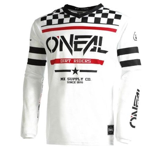 ONEAL ELEMENT JERSEY SQUADRON V.22 - WHITE/BLACK