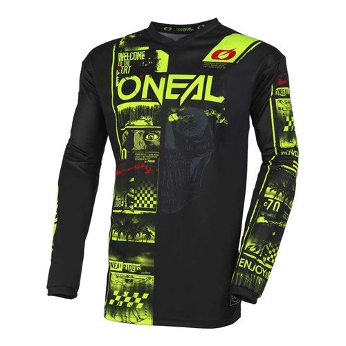 ONEAL ELEMENT JERSEY ATTACK V.23 - BLACK/NEON YELLOW