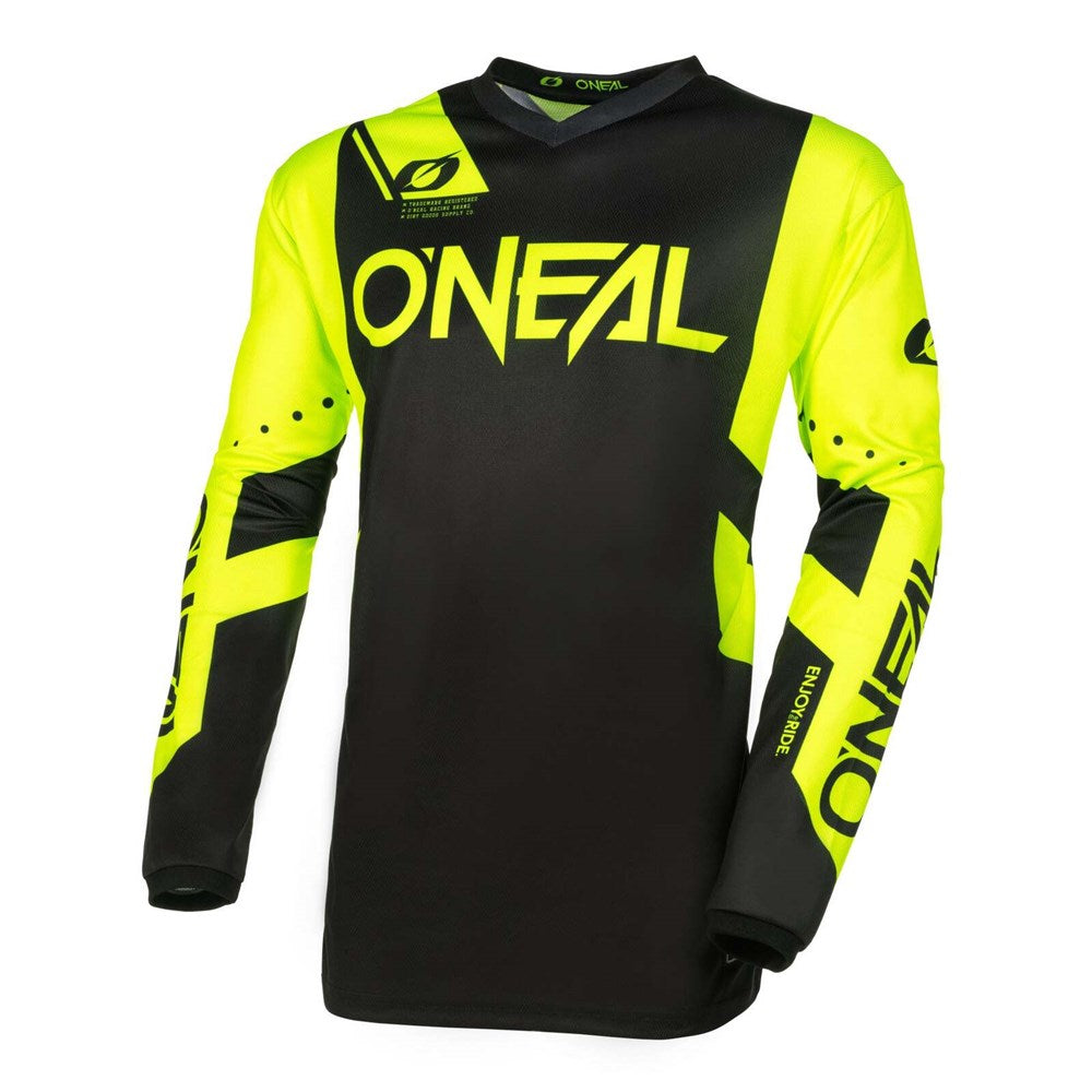 ONEAL ELEMENT JSY RACEWEAR V.24 BLK/N-YEL (XL) [ONC01] #