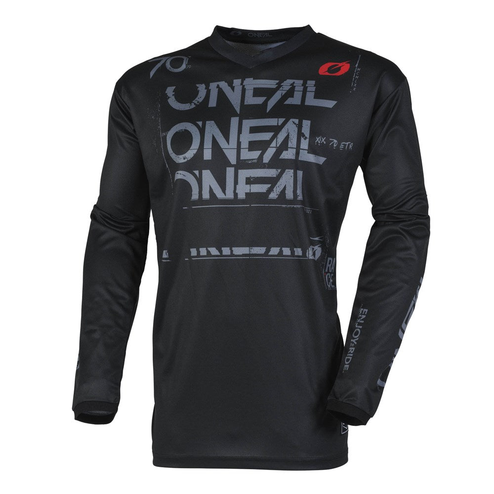 ONEAL ELEMENT JSY STATIC V.25 - BLK/GRY (XL) [ONC01] #