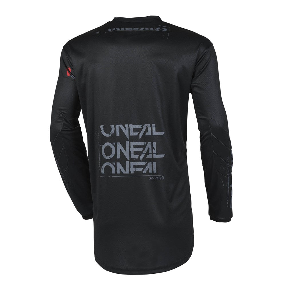 ONEAL ELEMENT JSY STATIC V.25 - BLK/GRY (2XL) [ONC01] #