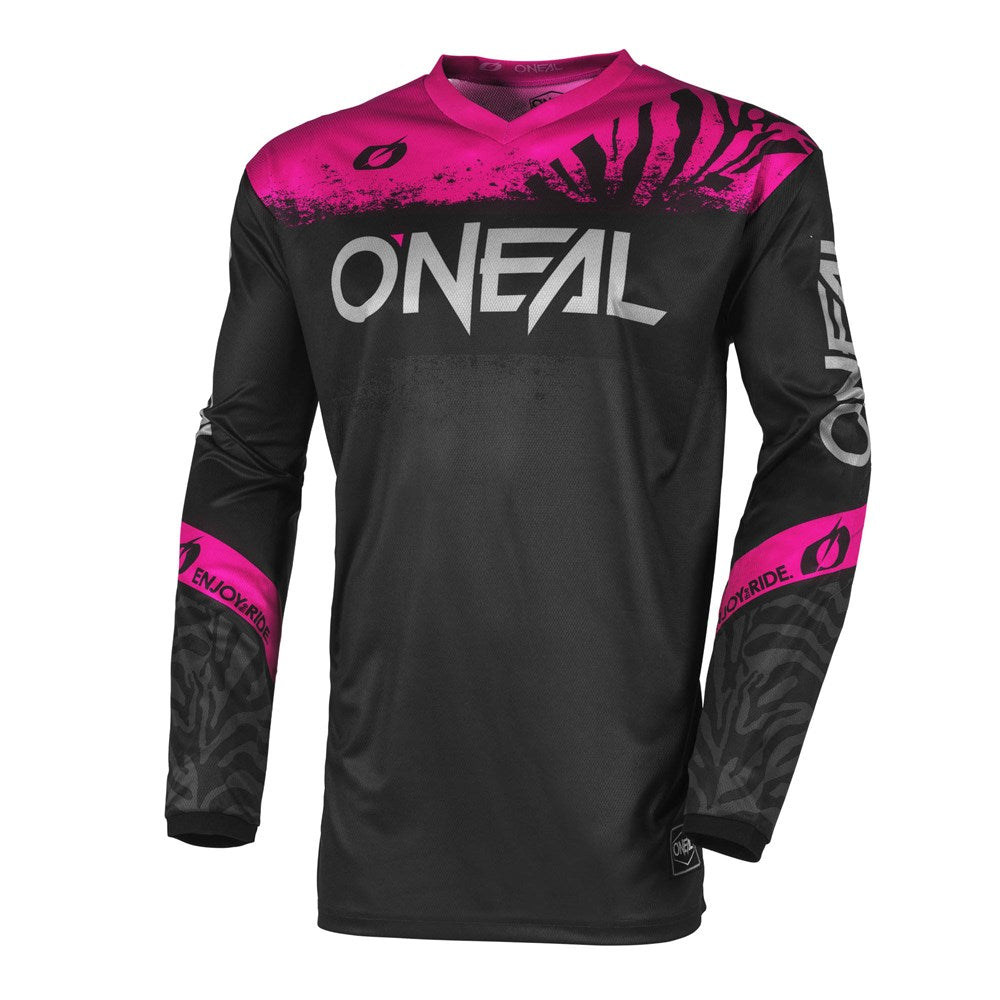ONEAL ELEMENT LADIES JSY SHOCKER V.25 - BLK/PNK (W14 - XL) [ONC01] #