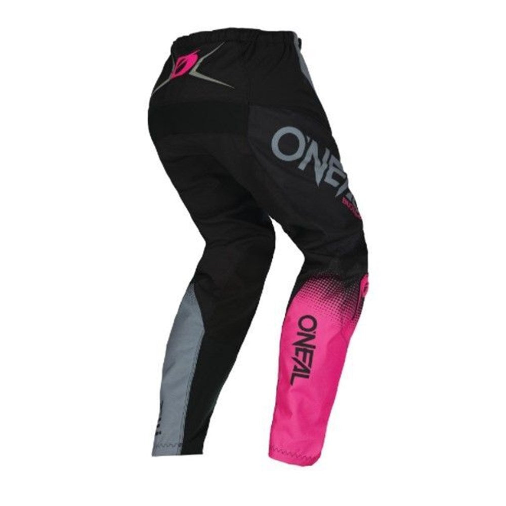 ONEAL ELEMENT GIRLS PANT RACEWEAR V.22 - BLK/GRY/PNK (18 - 2/3) [ONC01] #