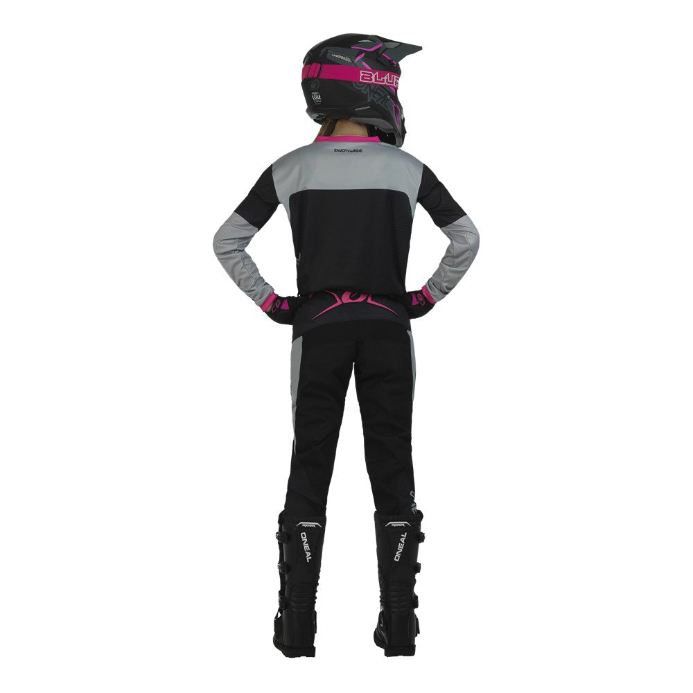 ONEAL ELEMENT GIRLS PANT RACEWEAR V.23 - BLK/PNK (22 - 5/6) [ONC01] #