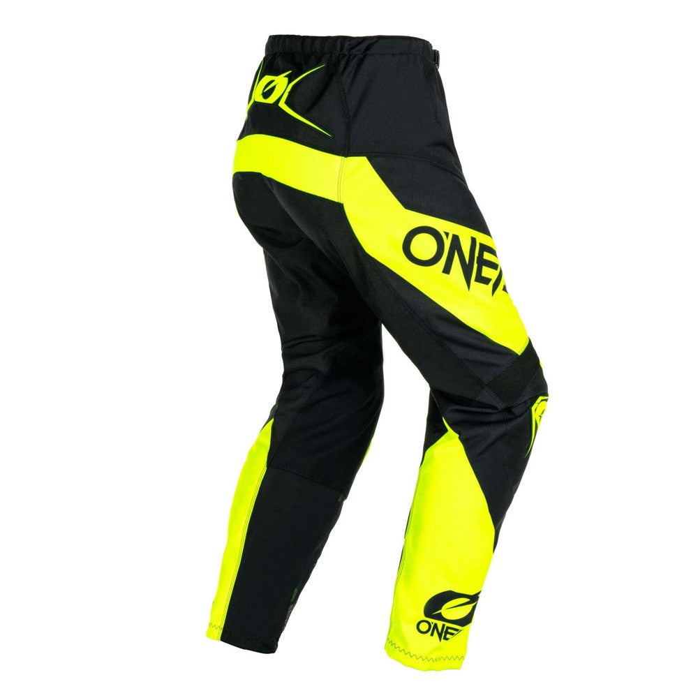 ONEAL ELEMENT YOUTH PANT RACEWEAR V.24 - BLK/N-YEL YOUTH 8/10T (24) [ONC01] #
