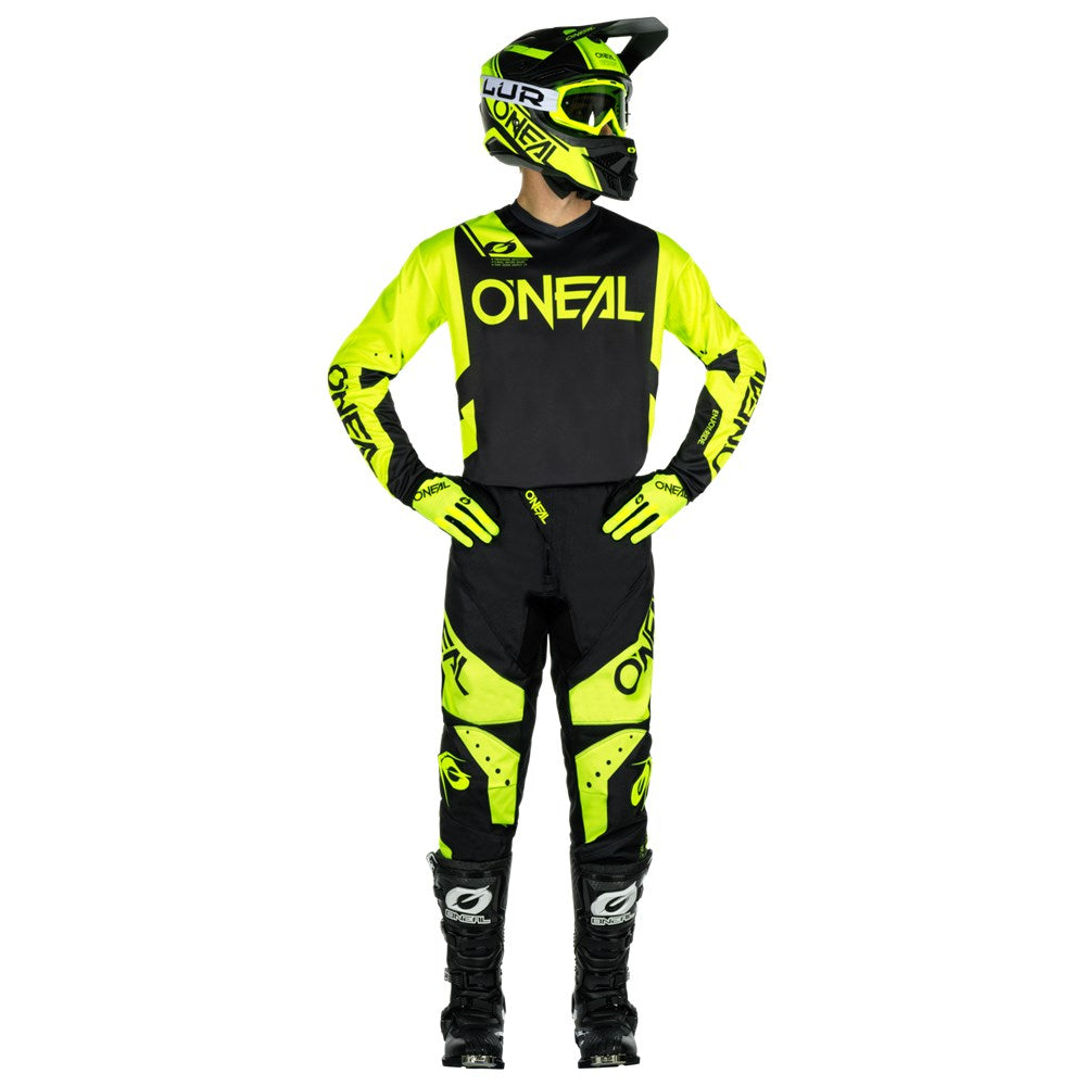ONEAL ELEMENT PANT RACEWEAR V.24 BLK/N-YEL (40) [ONC01] #