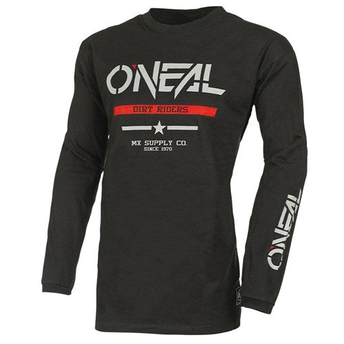 ONEAL ELEMENT COTTON YOUTH JERSEY SQUADRON V.22 - BLACK/GREY