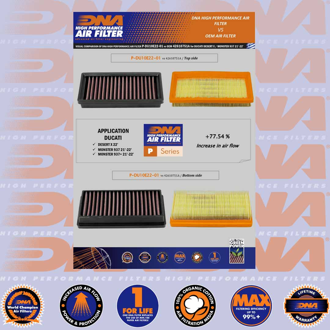 937 DESERT X 22-24 & 937 MONSTER 21-24 - DNA AIR FILTER - P-DU10E22-01
