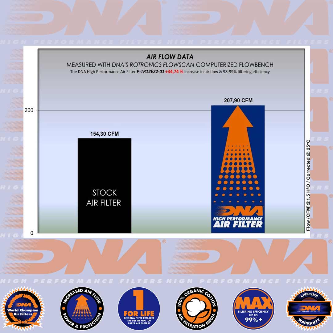 1200 TIGER ALL VARIANTS 22-25 - DNA AIR FILTER - P-TR12E22-01