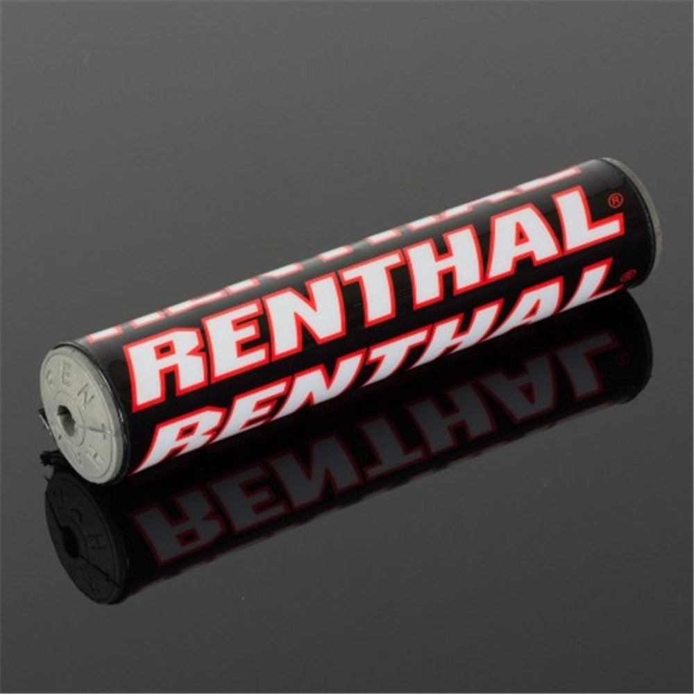 RENTHAL SX BAR PAD 10 INCH 240mm BLK/RED - GRY FOAM (P261)