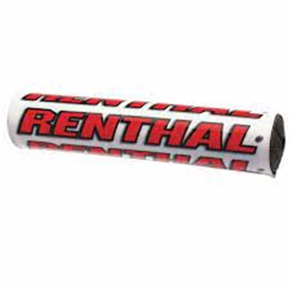 RENTHAL SX BAR PAD 10 INCH 240mm WHT/RED - RED FOAM (P263)