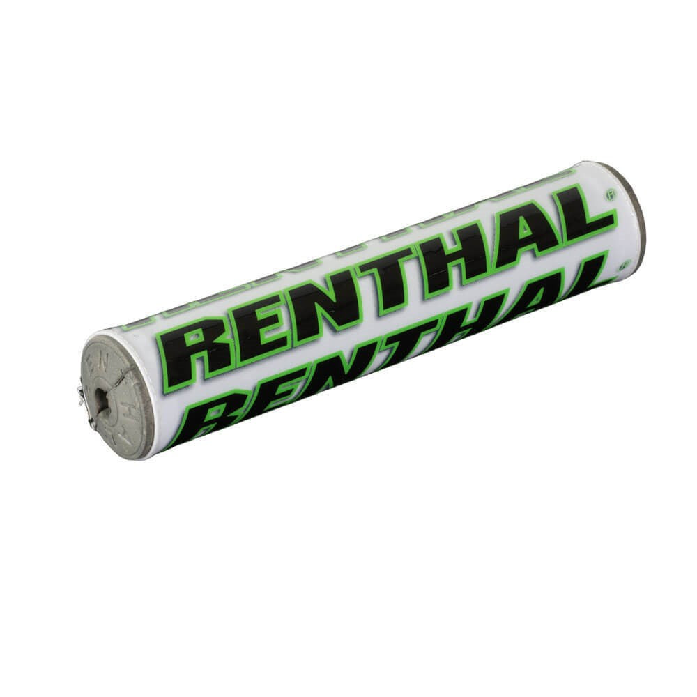 RENTHAL SX BAR PAD 10 INCH 240mm WHT/GRN - GRY FOAM (P267)