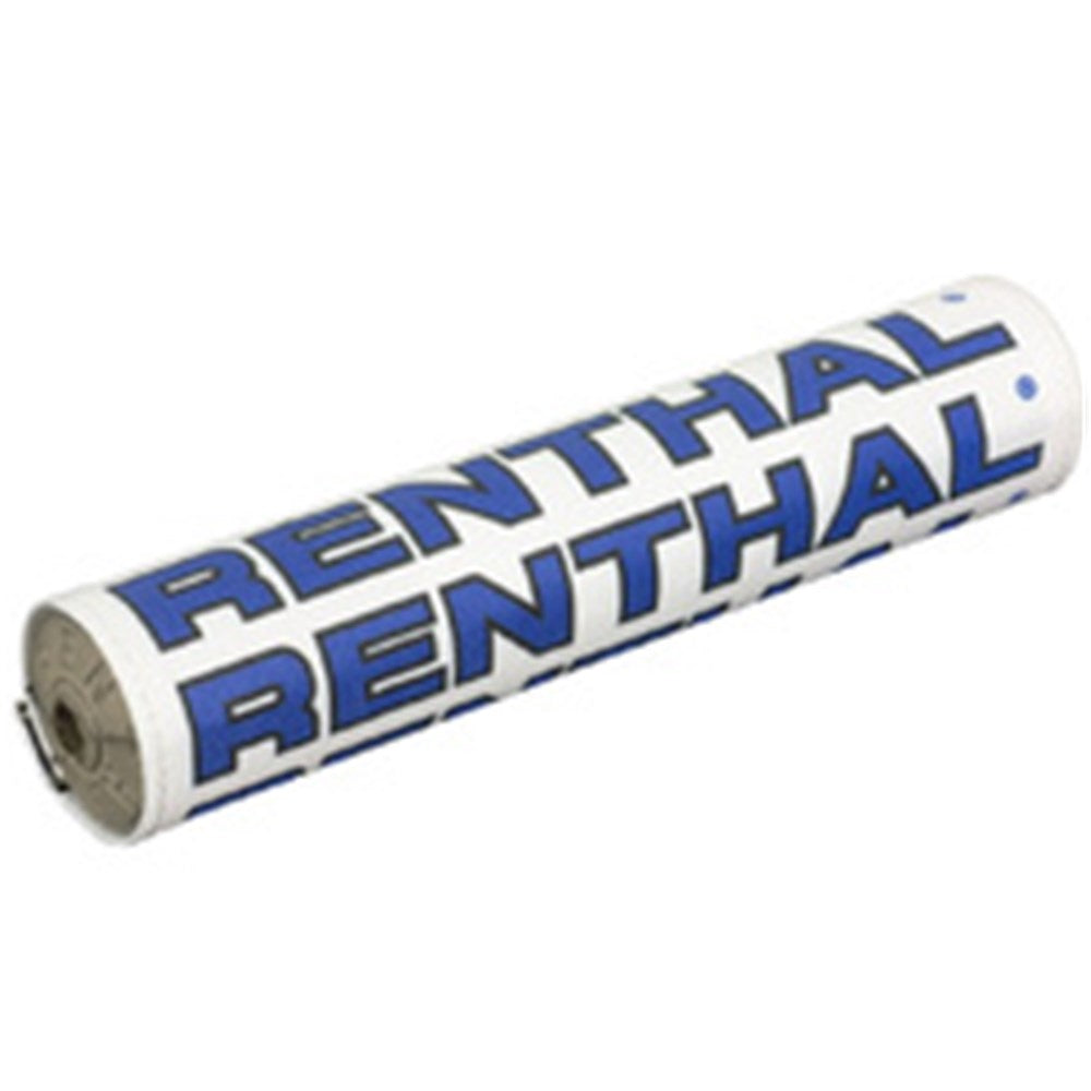 RENTHAL SX BAR PAD VINTAGE 10 INCH 240mm WHT/BLK/BLU - GRY FOAM (P350)