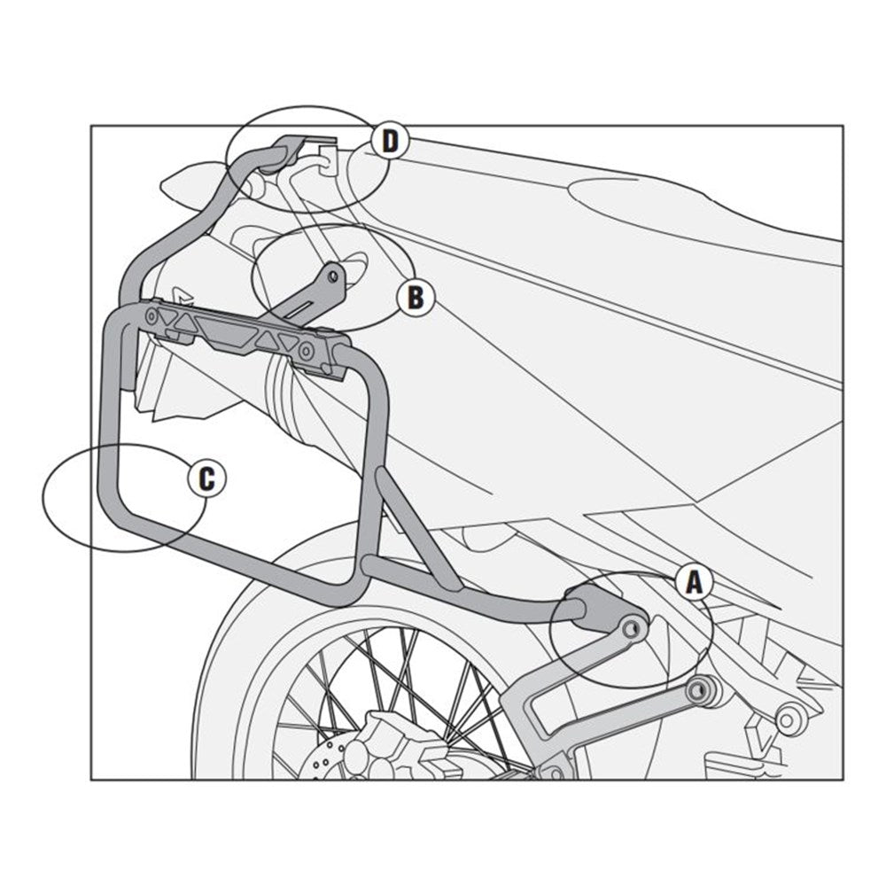 GIVI PANNIER FRAMES - KTM 950/990 ADV 03-13 (CAM) [ONC01] #