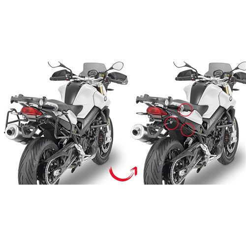 #GIVI PANNIER FRAMES RAPID RELEASE - BMW F800GT 13-19/F800R 09-19 (MONOKEY)