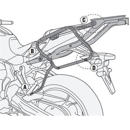 #GIVI PANNIER FRAMES - YAMAHA MT-07 14-17 (V35/V37)