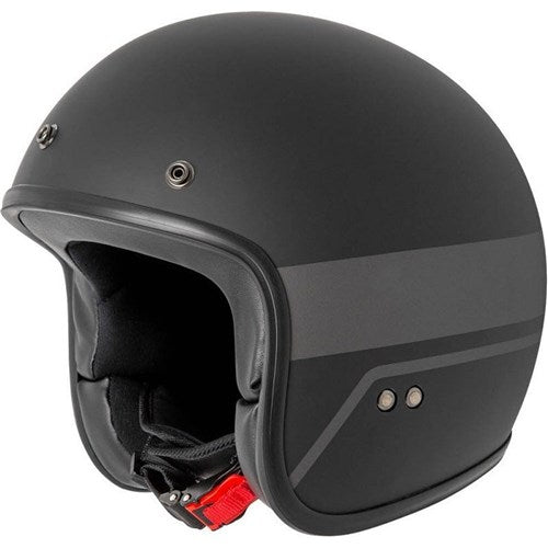 #RJAYS TROPHY HELM MATT SHADOW BLK - WITH STUDS (MD)