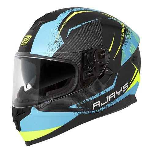 #RJAYS DOMINATOR II HELM STRIKE MATT BLU/YEL (LG)