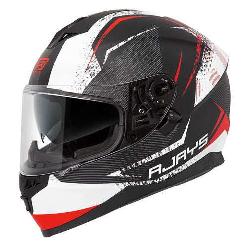 #RJAYS DOMINATOR II HELM STRIKE MATT WHT/RED (SM)