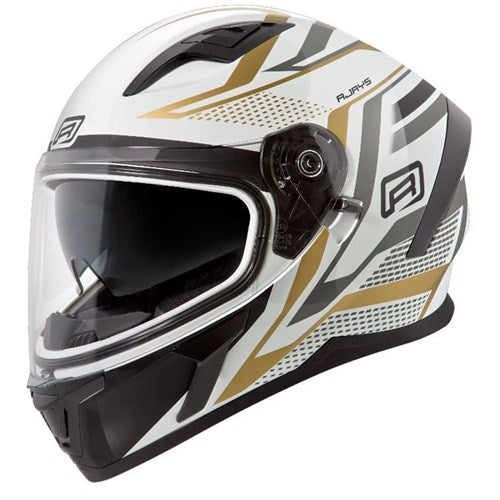 #RJAYS APEX III HELM IGNITE WHITE/GOLD (XS)