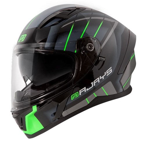 #RJAYS APEX III HELM SWITCH BLK/GRY/GREEN (MD)