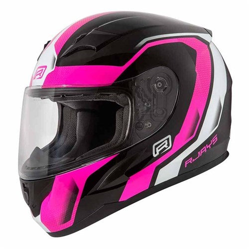 #RJAYS GRID HELM GLOSS BLK/PNK (XS)