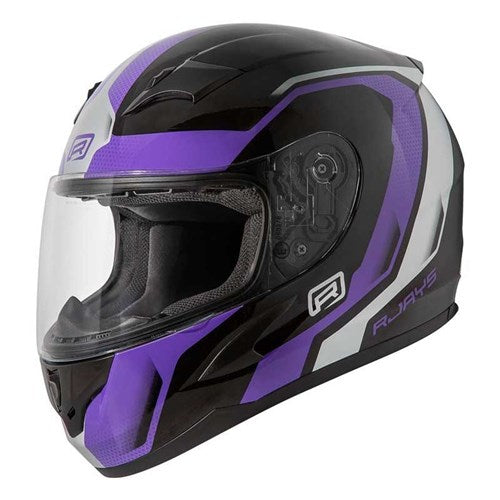 #RJAYS GRID HELM GLOSS BLK/PUR (MD)