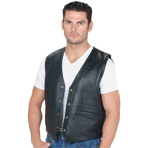 #RJAYS LEATHER CRUISER VEST (MD)